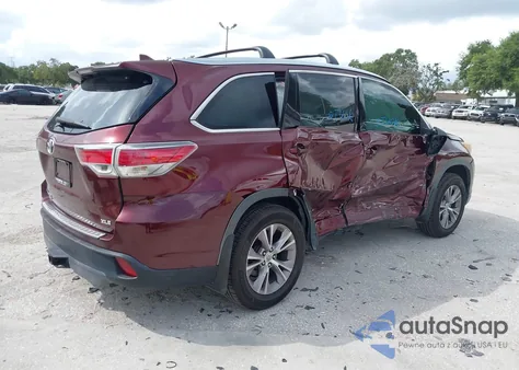 2014 Toyota Highlander Xle V6 from USA, damaged, VIN 5TDKKRFH2ES028665